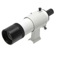 SkyWatcher 9x50 hľadáčik (biely, s prevráteným obrazom)   biely držiak